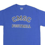 GILDAN Mens Blue CMSC Football Graphic T-Shirt M Short Sleeve Crew Neck