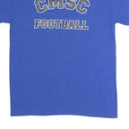 GILDAN Mens Blue CMSC Football Graphic T-Shirt M Short Sleeve Crew Neck