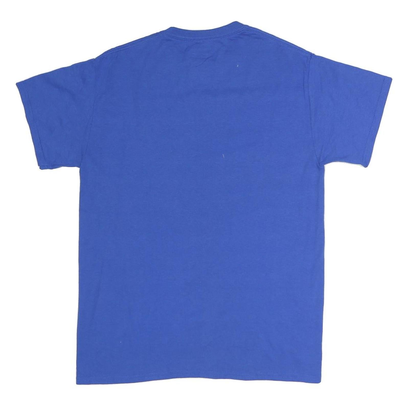 GILDAN Mens Blue CMSC Football Graphic T-Shirt M Short Sleeve Crew Neck