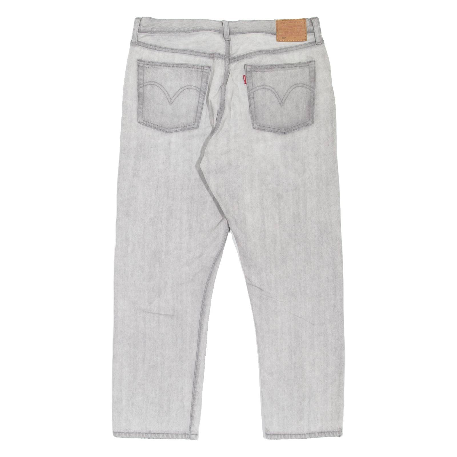 LEVI'S 501 BIG E Jeans Womens Grey Regular Straight W32 L26