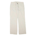 TWIK Womens Linen Cream Regular Fit Straight Leg Trousers W30 L32 Casual Summer