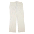 TWIK Womens Linen Cream Regular Fit Straight Leg Trousers W30 L32 Casual Summer