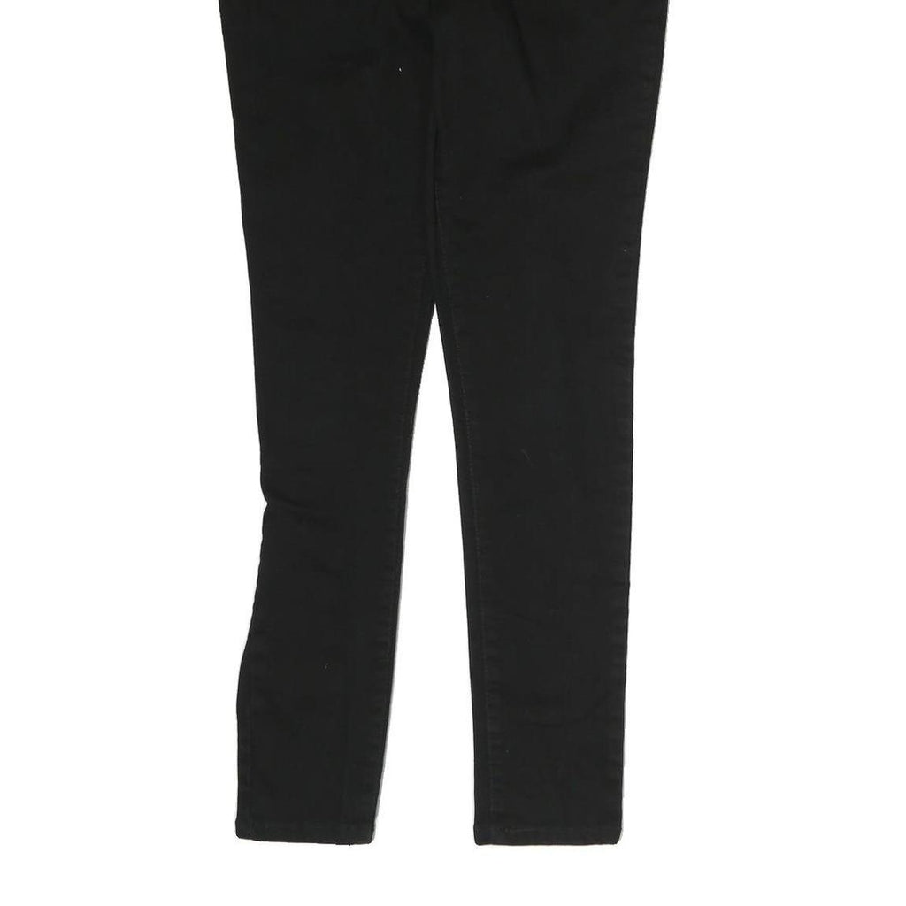 LEVI'S Womens Black Slim Skinny Denim Raw Cotton Blend W30 L28 Stretch Jeans