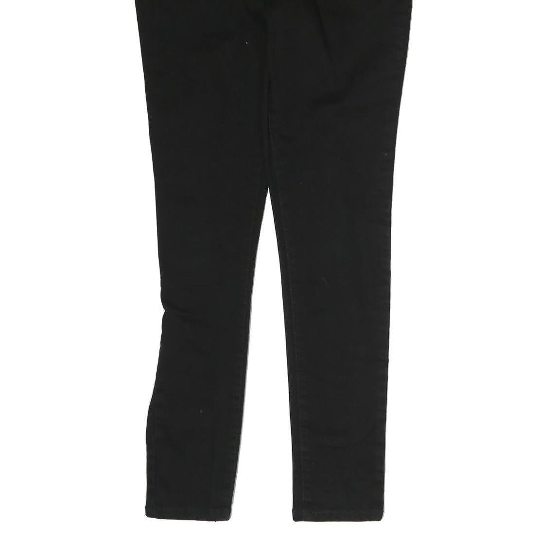 LEVI'S Womens Black Slim Skinny Denim Raw Cotton Blend W30 L28 Stretch Jeans