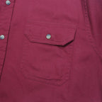 WRANGLER Mens Red Cotton Shirt M Casual Long Sleeve Button Pocket