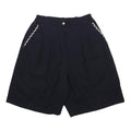 NOVA GARANANI Womens Shorts Black XS W25 Wool Blend Checked Trim Casual