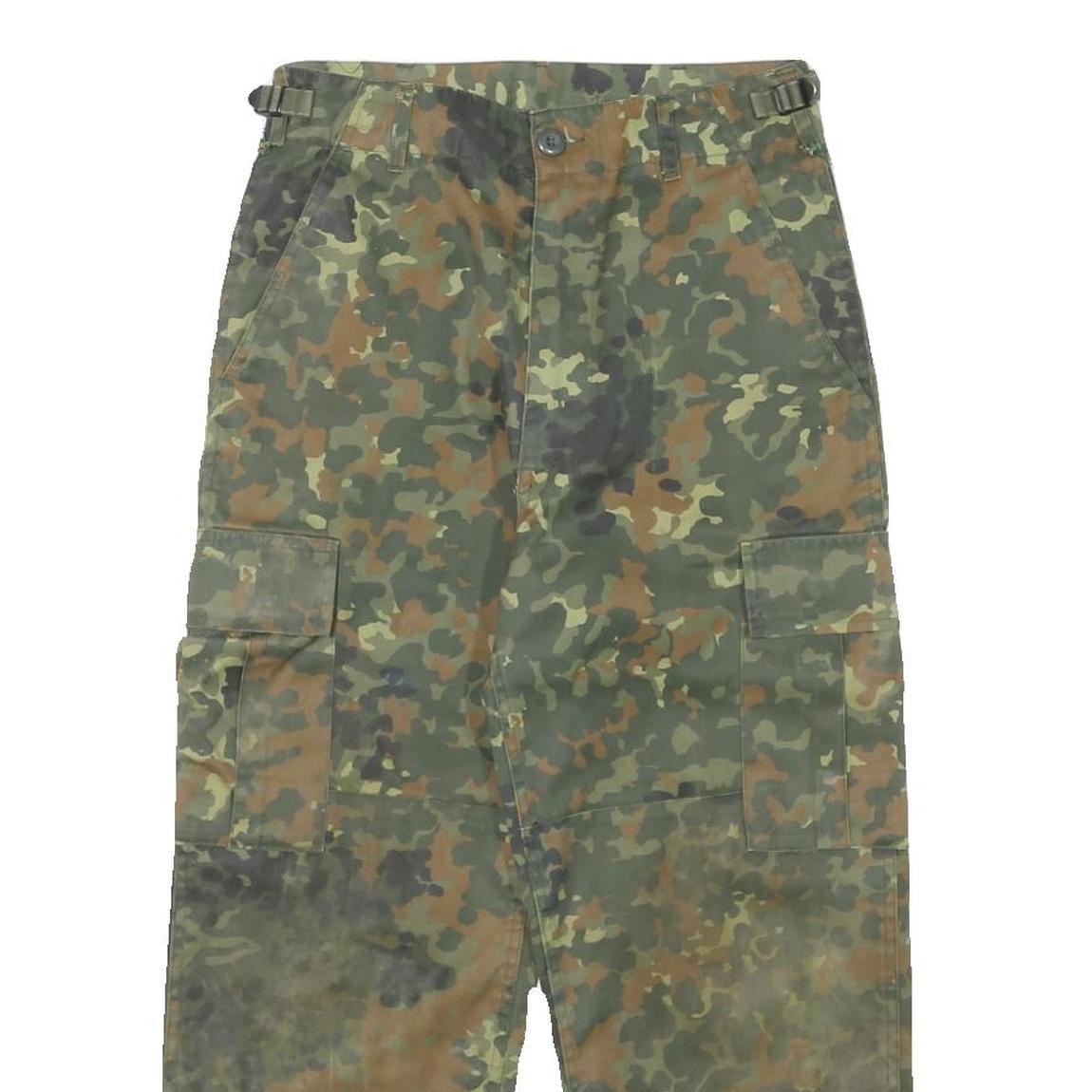 MIL-TEC Womens Cotton Blend Camouflage Relaxed Cargo Trousers W26 L23 Military