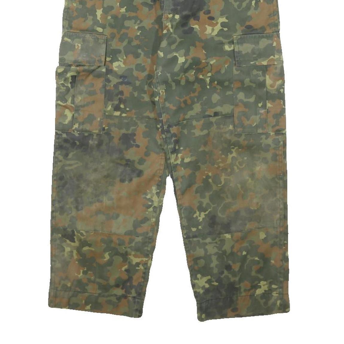 MIL-TEC Womens Cotton Blend Camouflage Relaxed Cargo Trousers W26 L23 Military