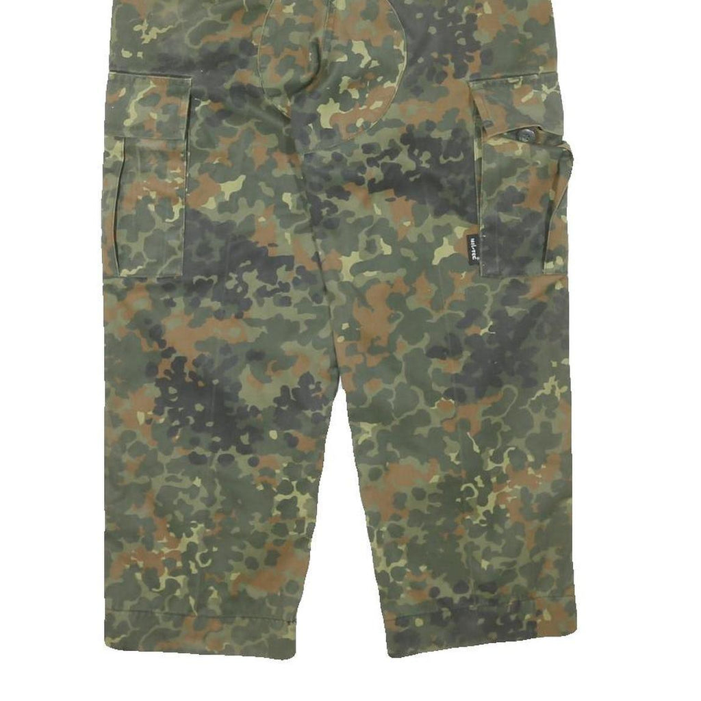 MIL-TEC Womens Cotton Blend Camouflage Relaxed Cargo Trousers W26 L23 Military