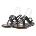 COLE HAAN Strappy Sandals Black Leather Womens UK 5.5