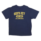 Mens Navy Blue Siesta Key Florida Graphic T-Shirt XL Short Sleeve Crew Neck