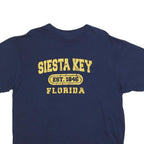 Mens Navy Blue Siesta Key Florida Graphic T-Shirt XL Short Sleeve Crew Neck