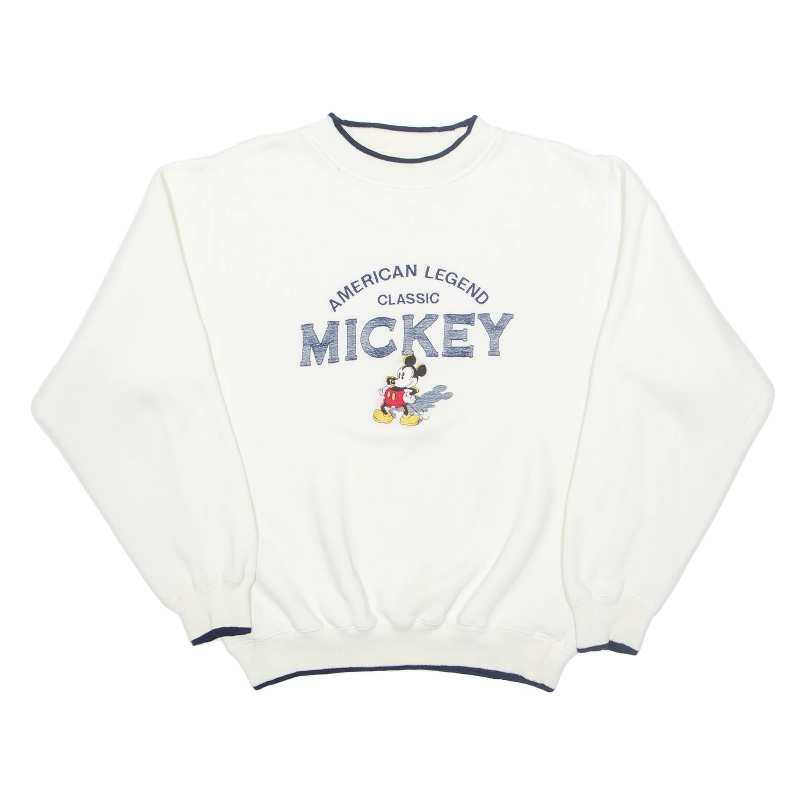 MICKEY & CO Mickey Mouse Womens Sweatshirt Cream L