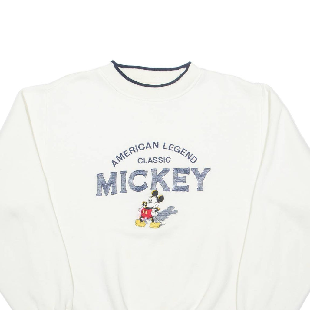 MICKEY & CO Mickey Mouse Womens Sweatshirt Cream L