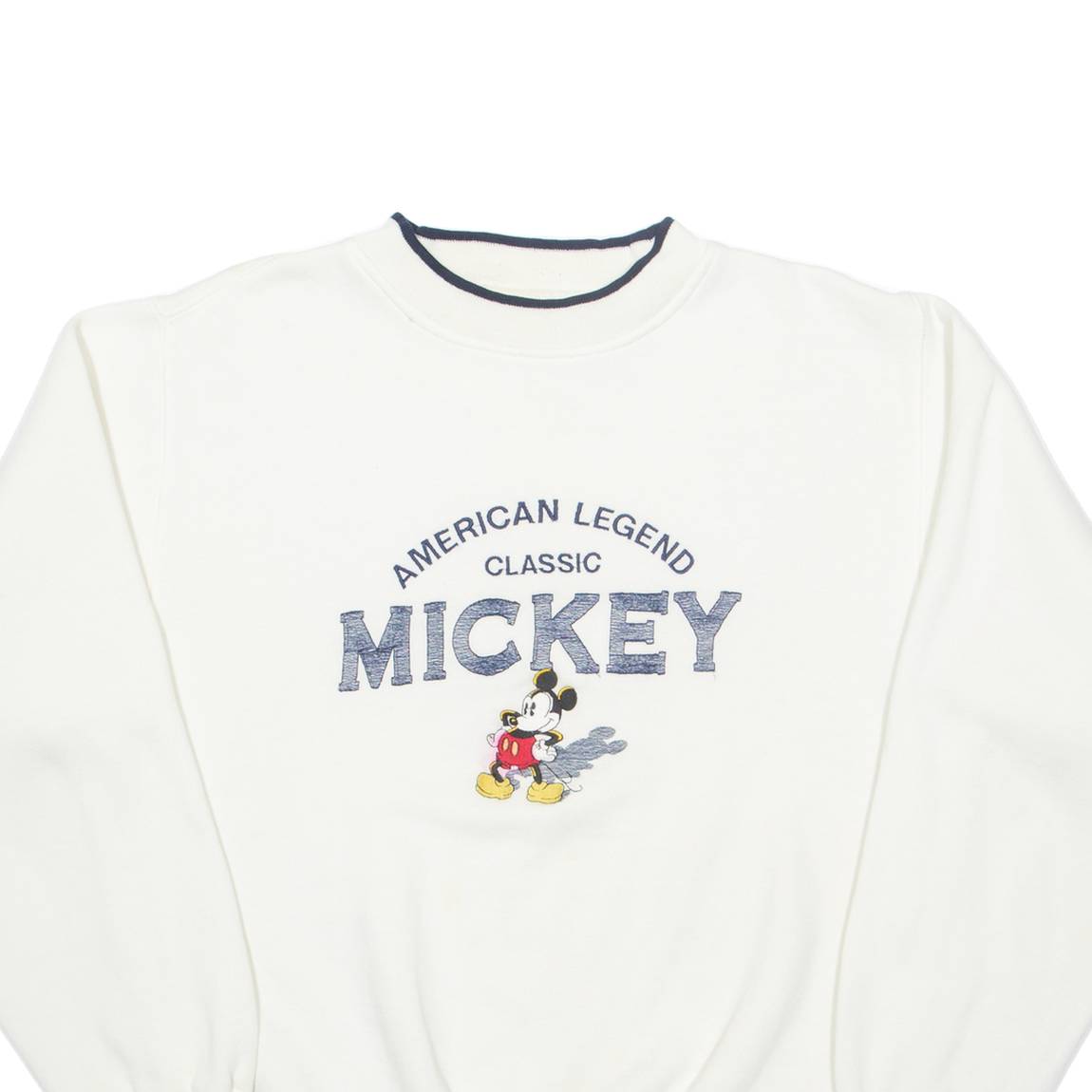 MICKEY & CO Mickey Mouse Womens Sweatshirt Cream L
