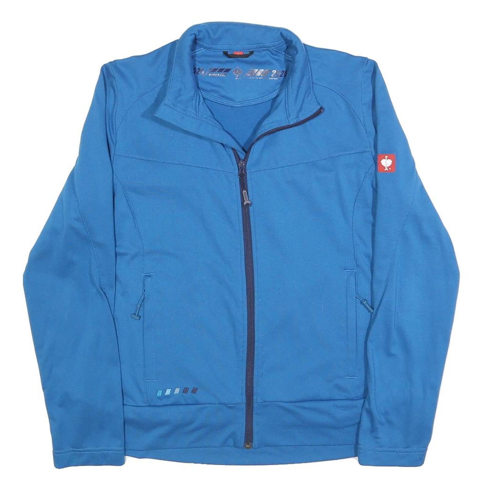 ENGELBERT STRAUSS Womens Blue Polyester Blend Zip Jacket L Workwear Outerwear