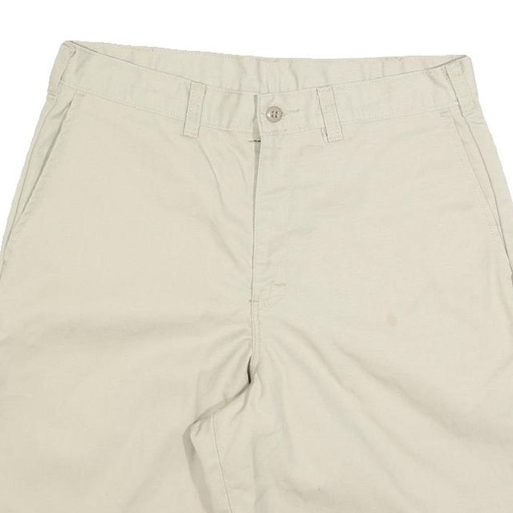 DICKIES Mens Shorts Beige Casual Plain M W32 Comfortable Cotton Blend