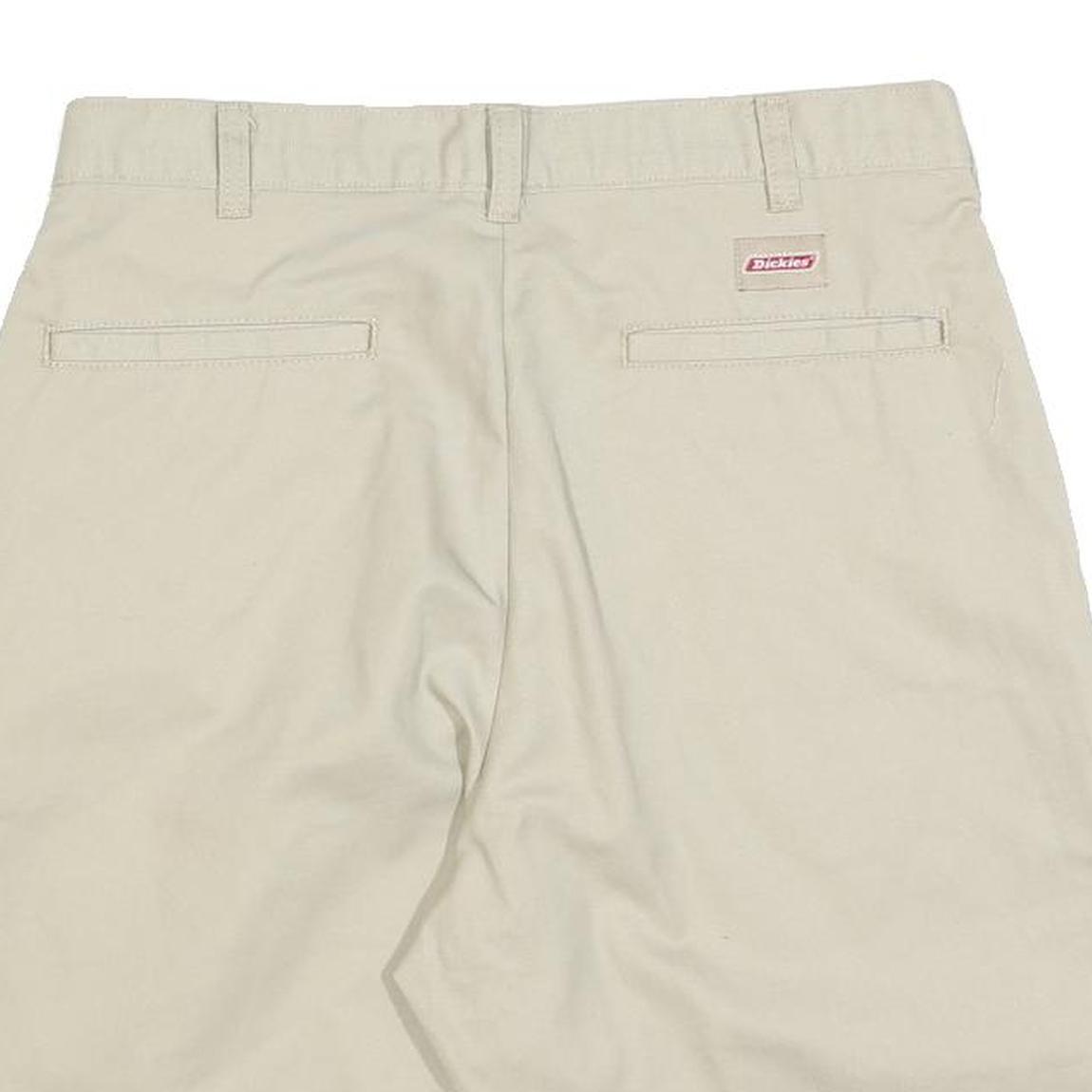 DICKIES Mens Shorts Beige Casual Plain M W32 Comfortable Cotton Blend