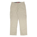 DICKIES Mens Cotton Blend Beige Regular Cargo Trousers W32 L30 Workwear Zip