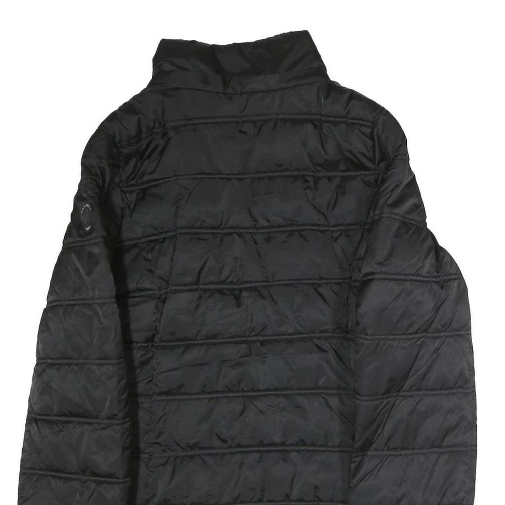 NAUTICA Womens Black Puffer Jacket L Polyester Zip Casual Quilted Winter Warm