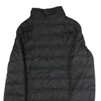 NAUTICA Womens Black Puffer Jacket L Polyester Zip Casual Quilted Winter Warm