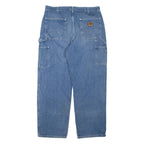 CARHARTT Mens Jeans Blue Regular Straight W36 L30