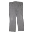 DICKIES Mens Jeans Grey Regular Straight Denim Good W40 L32 Workwear Zip