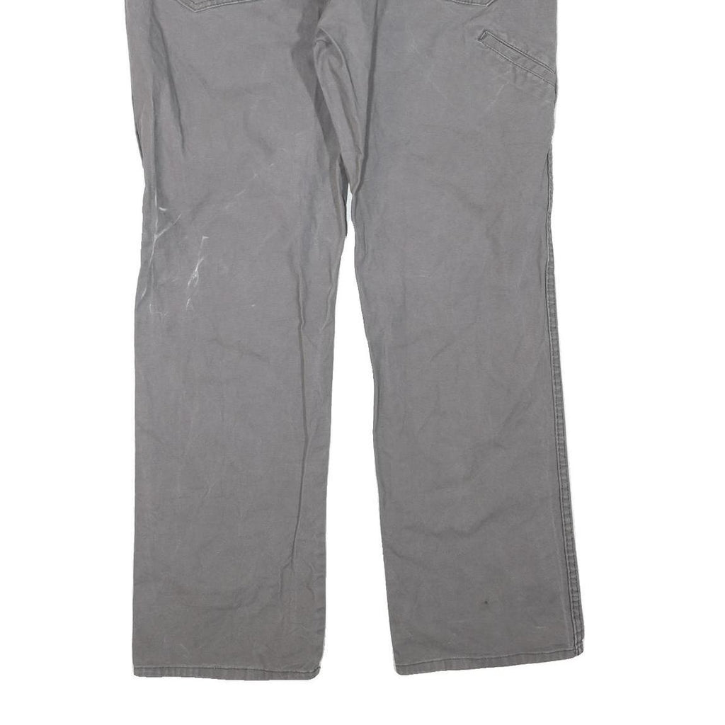 DICKIES Mens Jeans Grey Regular Straight Denim Good W40 L32 Workwear Zip