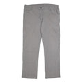 DICKIES Mens Cotton Blend Grey Regular Straight Trousers W38 L29 Workwear Casual