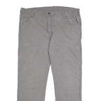 DICKIES Mens Cotton Blend Grey Regular Straight Trousers W38 L29 Workwear Casual