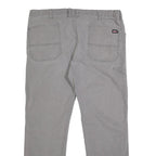 DICKIES Mens Cotton Blend Grey Regular Straight Trousers W38 L29 Workwear Casual
