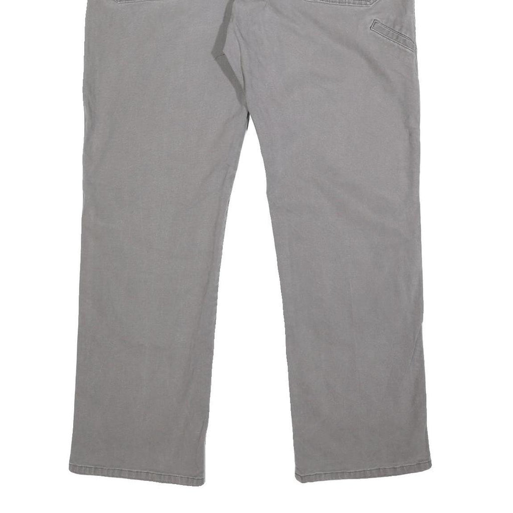 DICKIES Mens Cotton Blend Grey Regular Straight Trousers W38 L29 Workwear Casual