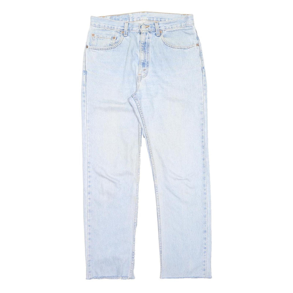 LEVI'S Mens Light Blue Regular Fit Straight Leg Cotton Blend Trousers W32 L30