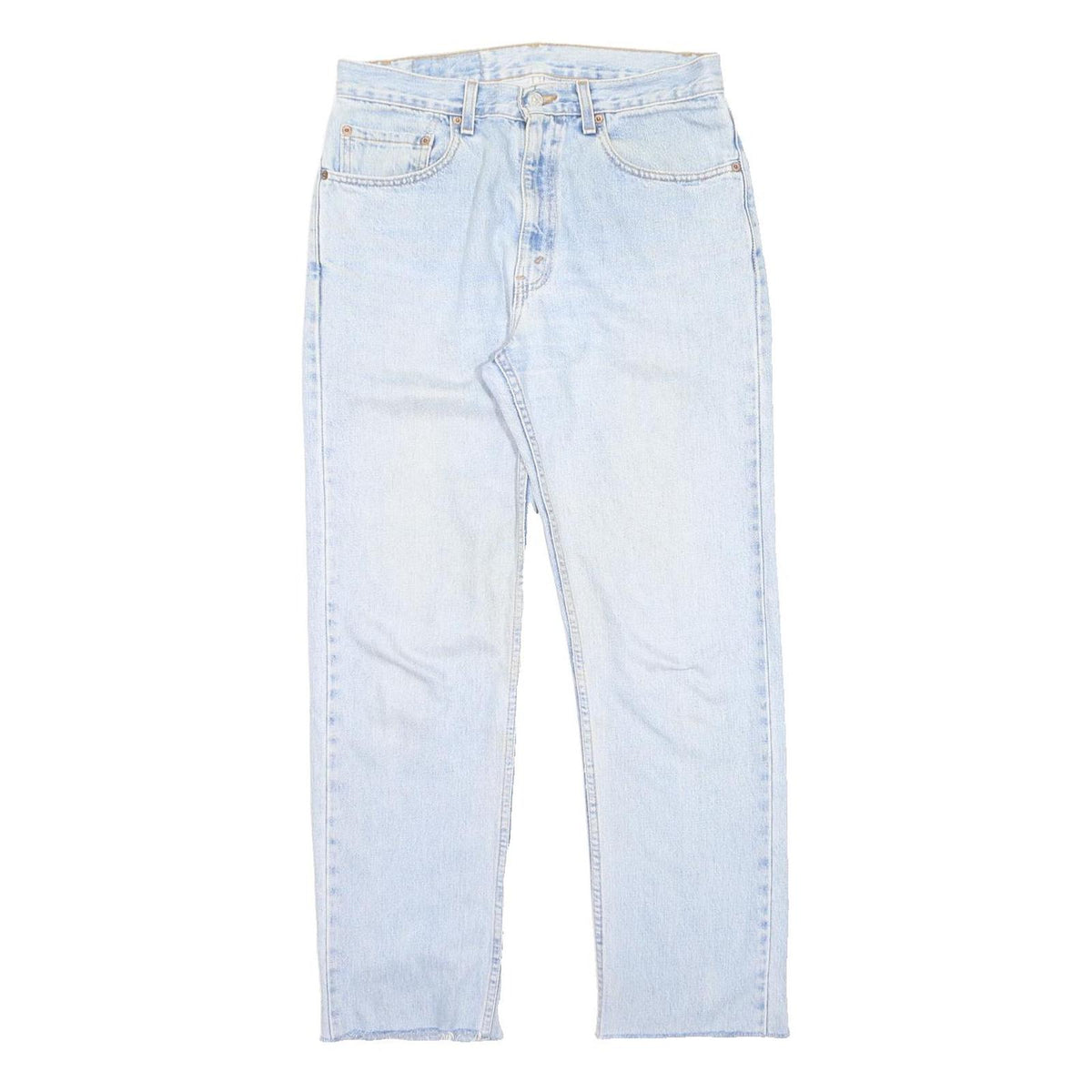 LEVI'S Mens Light Blue Regular Fit Straight Leg Cotton Blend Trousers W32 L30