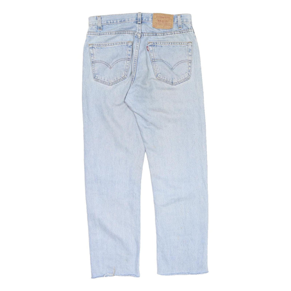 LEVI'S Mens Light Blue Regular Fit Straight Leg Cotton Blend Trousers W32 L30