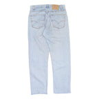LEVI'S Mens Light Blue Regular Fit Straight Leg Cotton Blend Trousers W32 L30