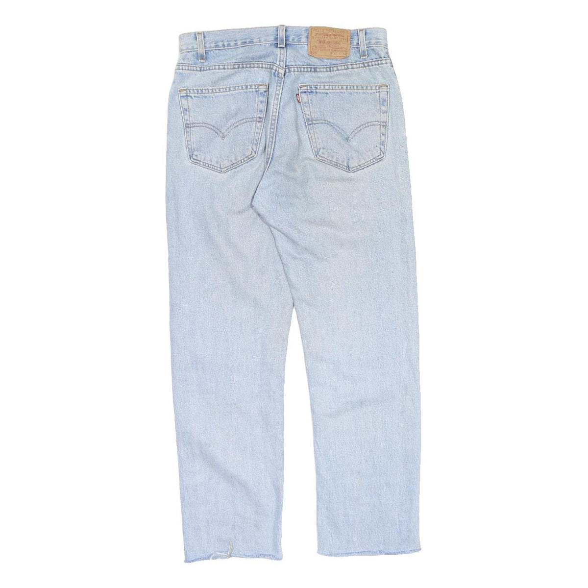 LEVI'S Mens Light Blue Regular Fit Straight Leg Cotton Blend Trousers W32 L30