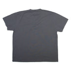 DICKIES Mens T-Shirt Grey Button Neck 2XL