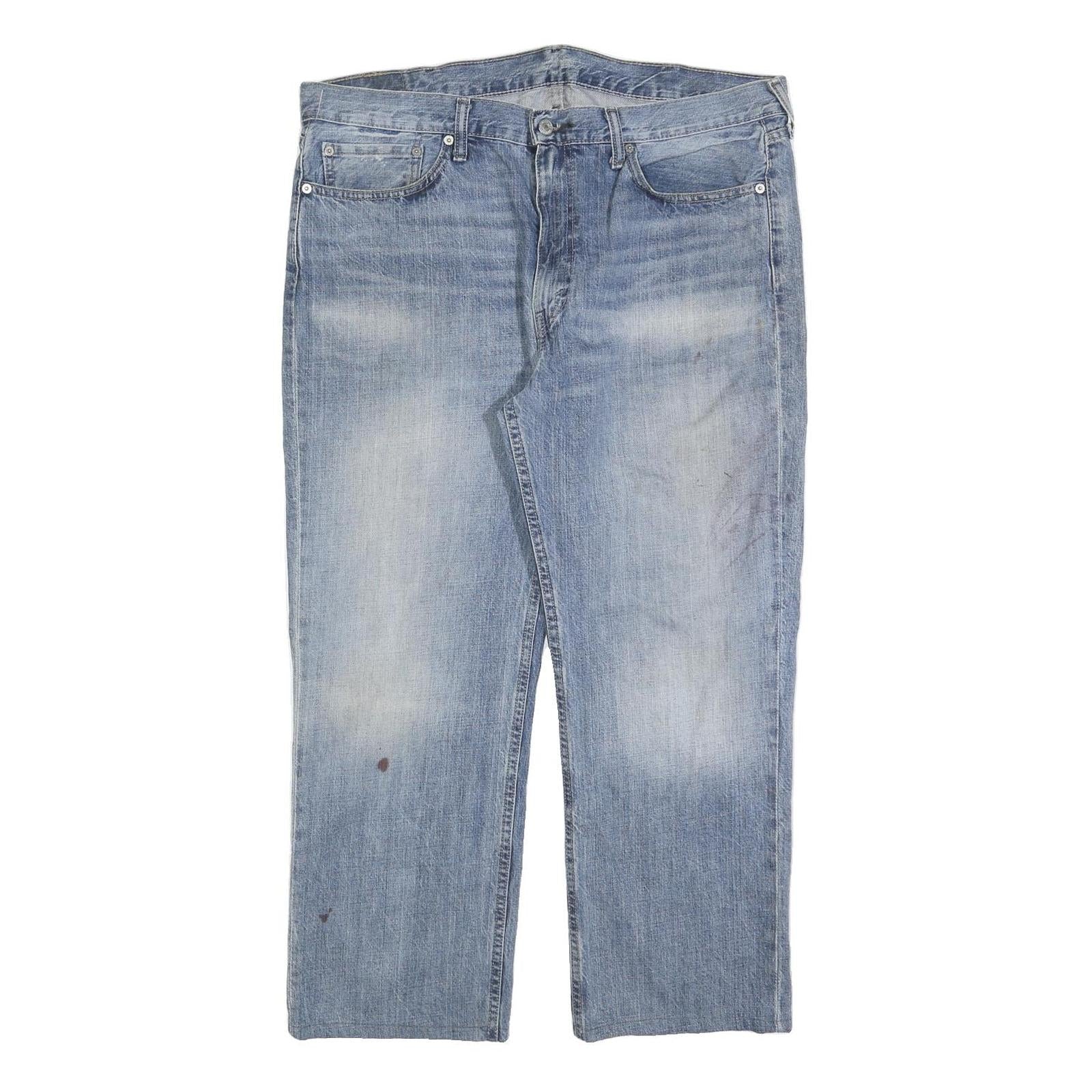 LEVI'S 514 Classic Mens Jeans Blue Classic Straight Denim Medium W38 L27 Faded