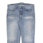 LEVI'S 514 Classic Mens Jeans Blue Classic Straight Denim Medium W38 L27 Faded