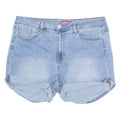 DICKIES Turn Up Stretch Womens Denim Shorts Blue L W36