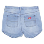 DICKIES Turn Up Stretch Womens Denim Shorts Blue L W36
