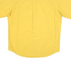 MARLBORO Mens Yellow Cotton Shirt L Short Sleeve Casual Classic