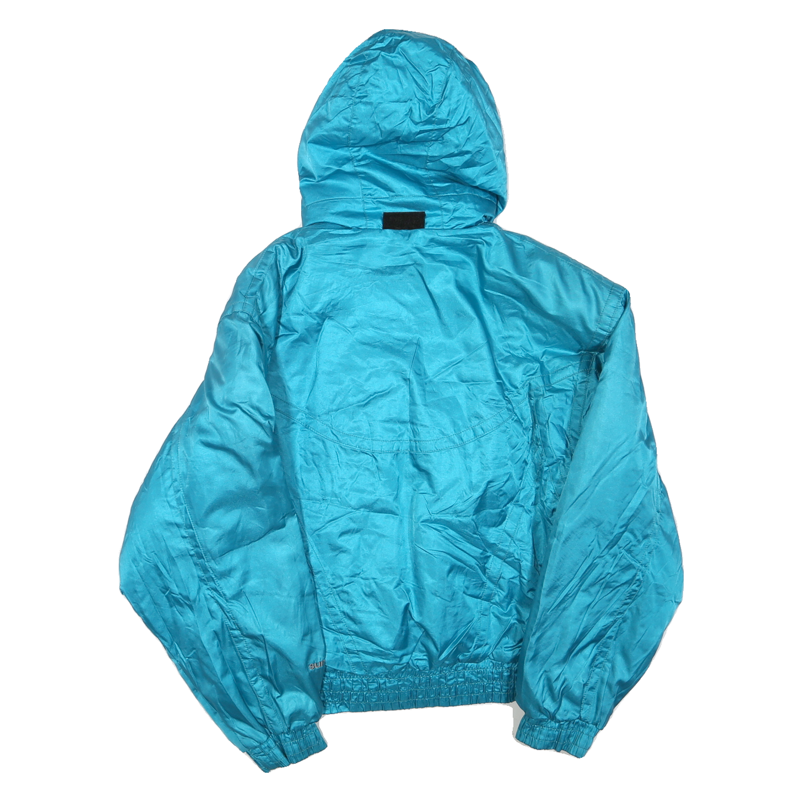 Womens Blue & Purple Hooded Zip Jacket M Polyester Blend Outdoor Casual