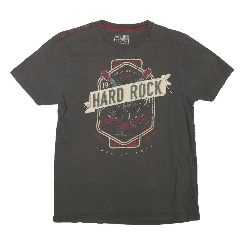 HARD ROCK CAFE Womens Black Graphic T-Shirt M Short Sleeve Crew Neck Cotton