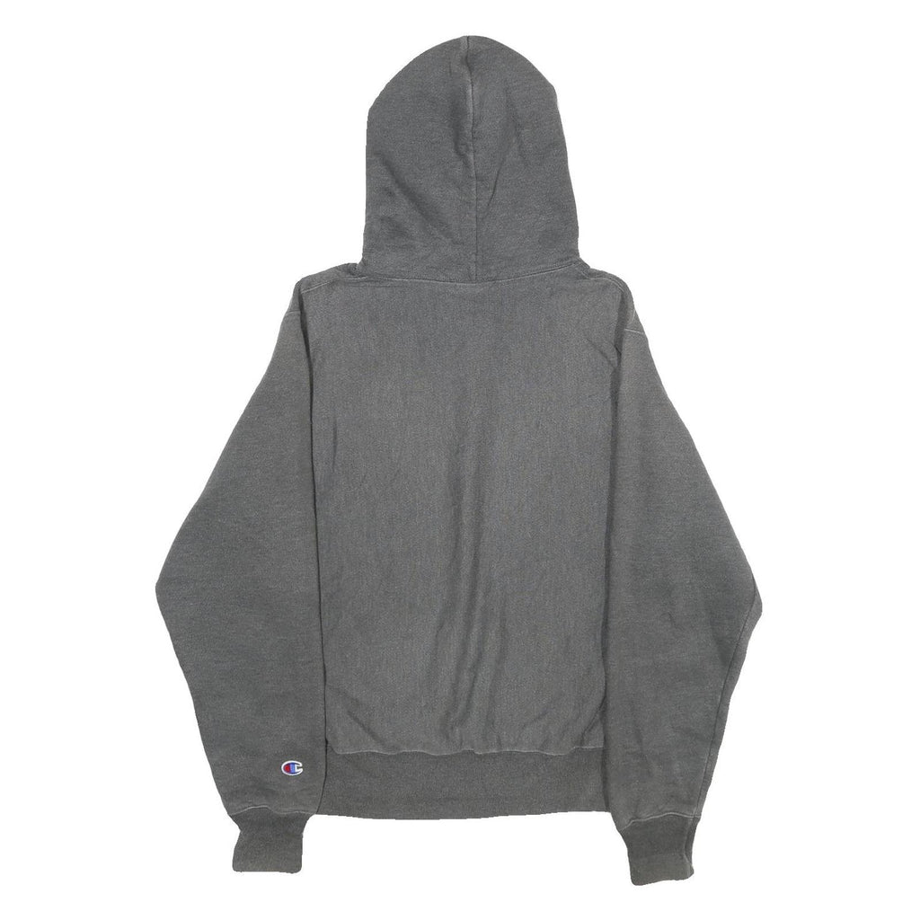 CHAMPION REVERSE WEAVE Mens Grey Hoodie S Cotton Blend Pullover Drawstring