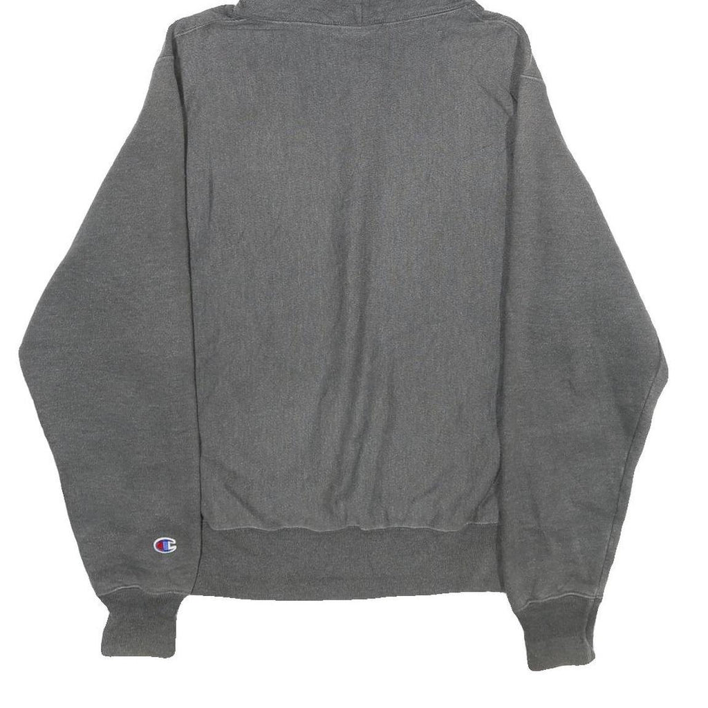 CHAMPION REVERSE WEAVE Mens Grey Hoodie S Cotton Blend Pullover Drawstring