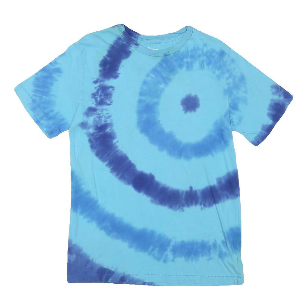 CIROQ Mens Blue Tie Dye T-Shirt XL Short Sleeve Crew Neck Casual Cotton Blend