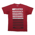 ADIDAS Mens Red Graphic T-Shirt L Short Sleeve Crew Neck Cotton Casual
