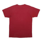 ADIDAS Mens Red Graphic T-Shirt L Short Sleeve Crew Neck Cotton Casual